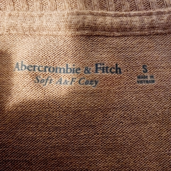 Abercrombie & Fitch Soft A&F Cozy Thong Bodysuit Wrap Tan Nude Neutral Women's S - Picture 8 of 9